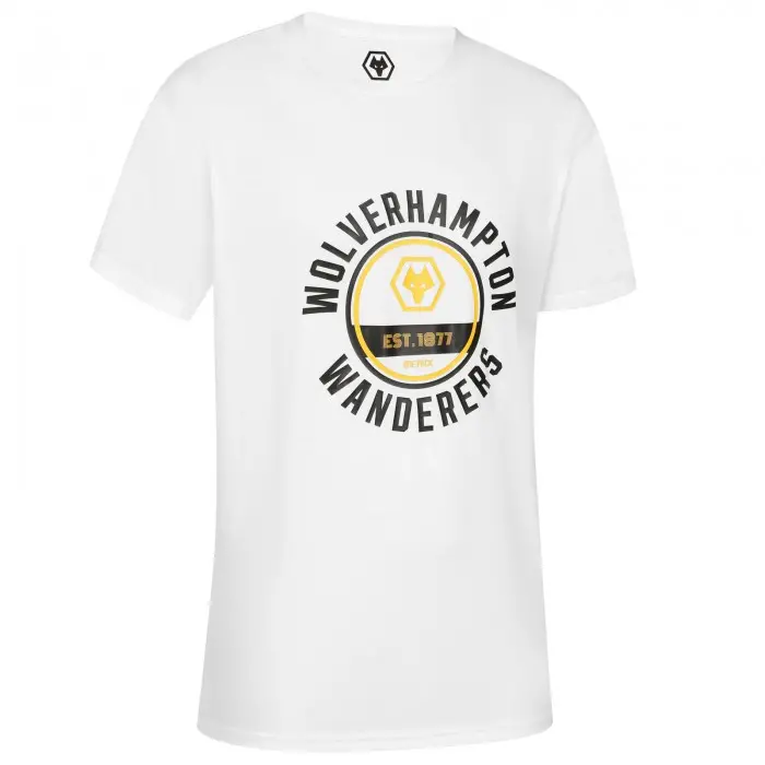 Wolverhampton Wanderers Store | Shop Official Roundel Graphic T-Shirt – White Wolves Gear